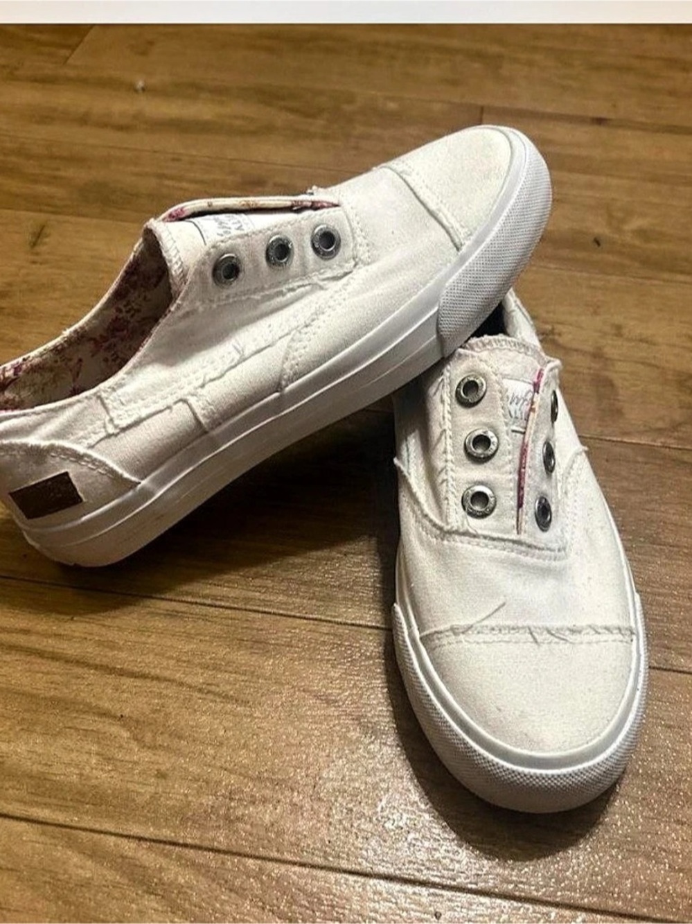 Blowfish Malibu Play White Slip-On Sneakers
